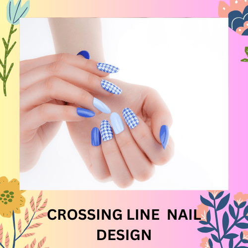 crossing line nail design