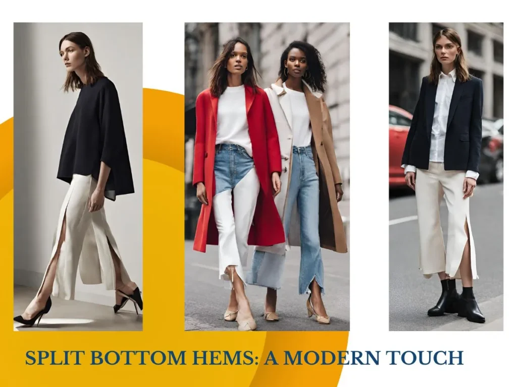 Split Bottom Hems: A Modern Touch