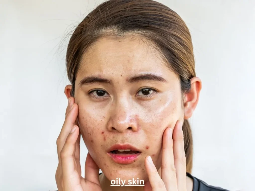 oily skin image